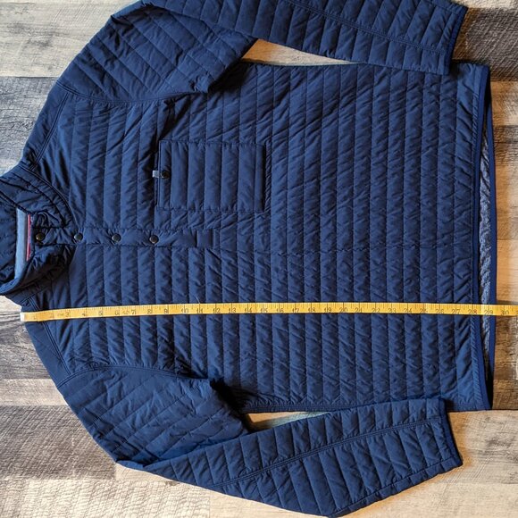 Relwen Windzip Popover Puffer Sweatshirt Jacket Navy Blue Medium - Picture 6 of 8